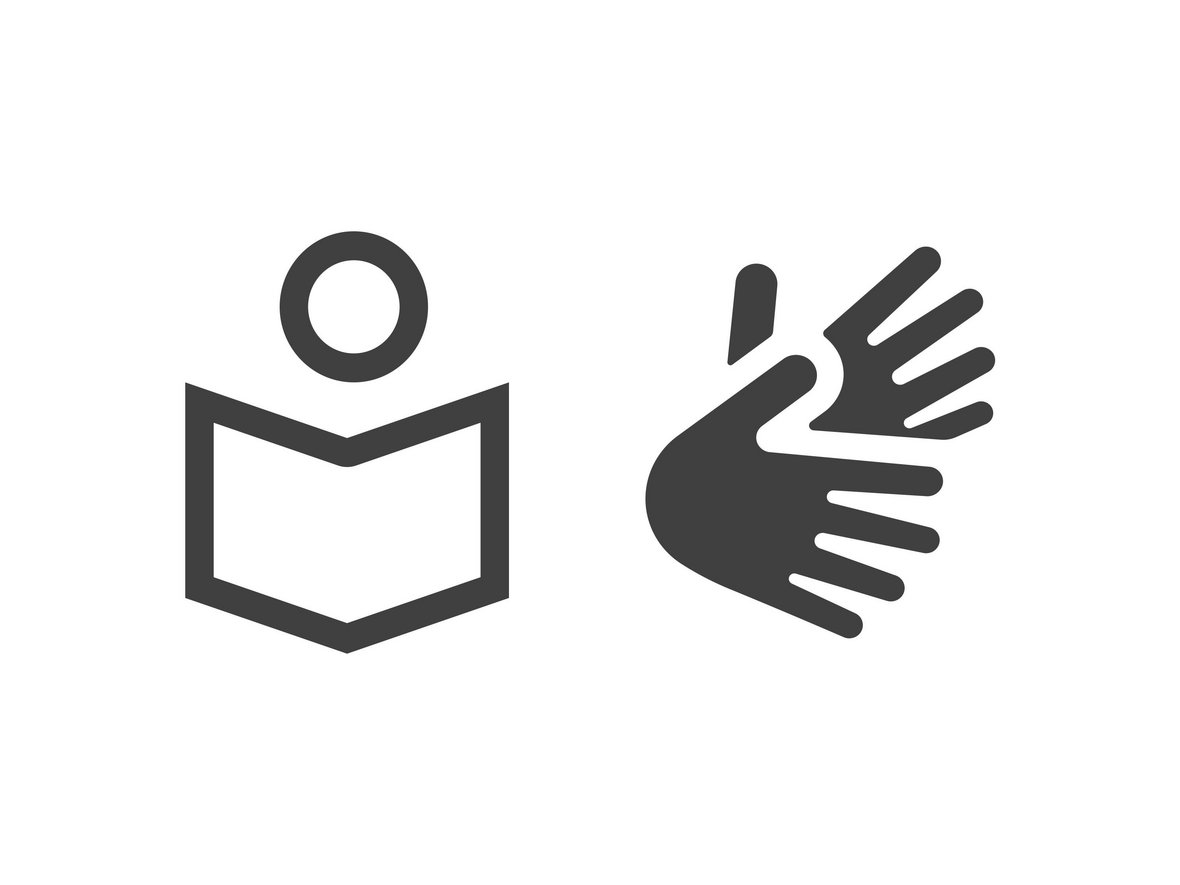 Logo Leichte Sprache und Gebärdenvideo
