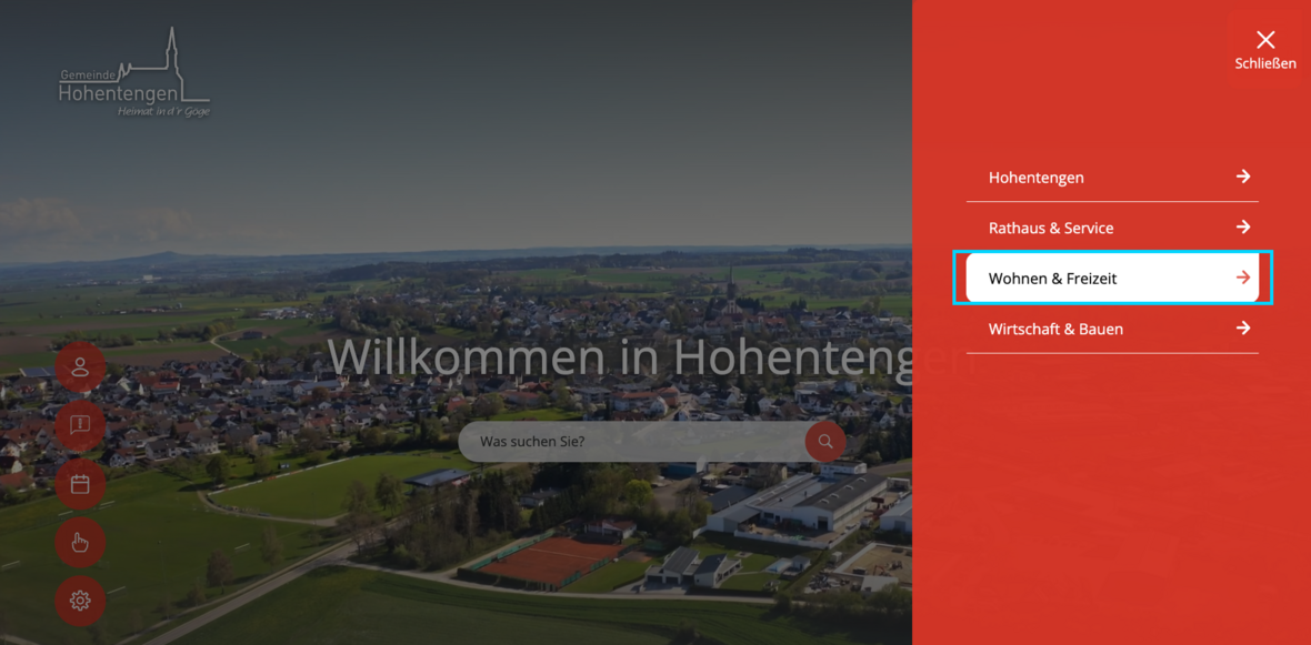 Bereich „Wohnen & Freizeit“